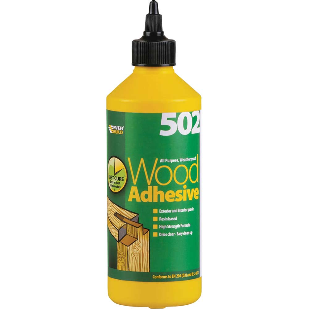 Image of Everbuild All Purpose Weatherproof Wood Adhesive 500ml