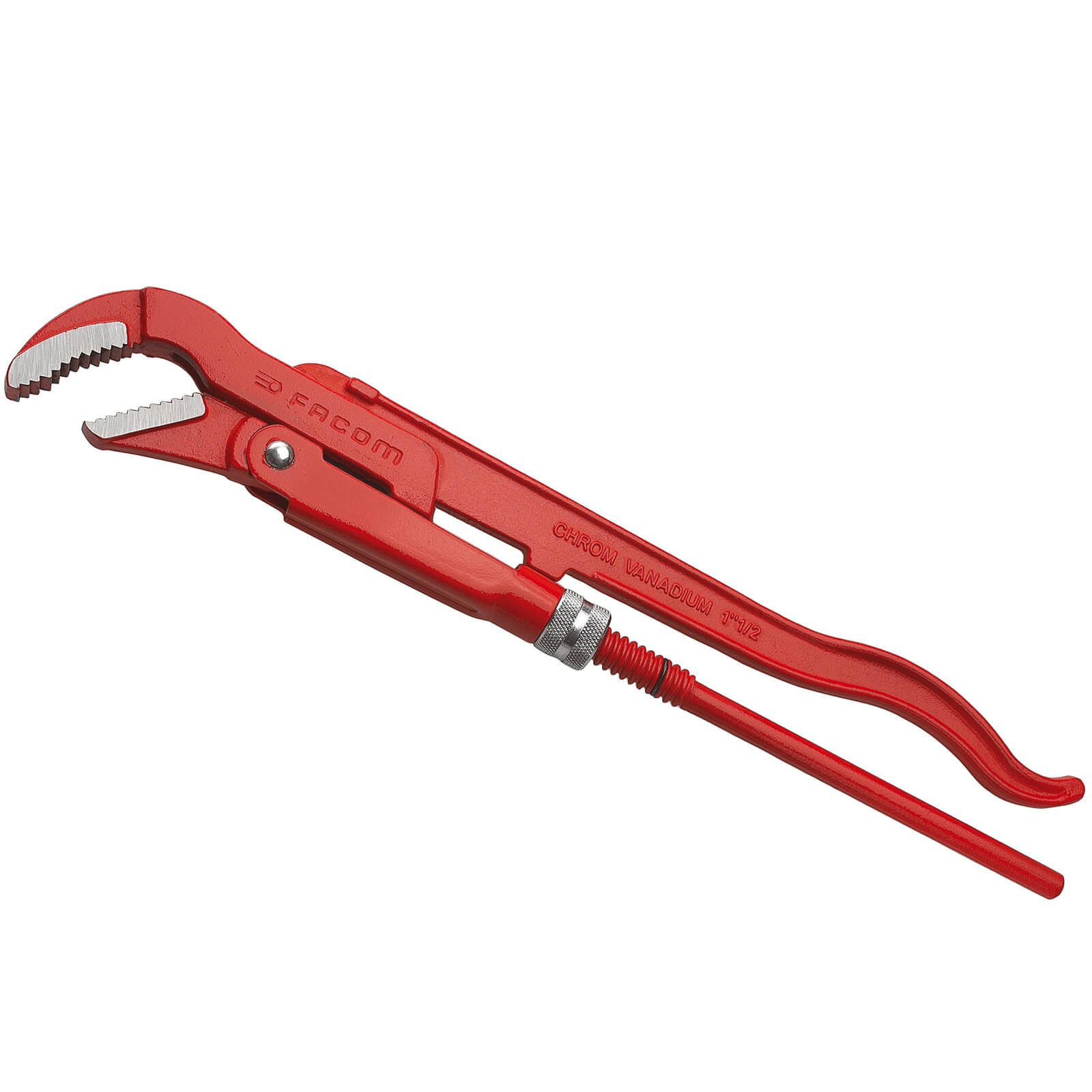 Photo of Facom Swedish Pattern Pipe Wrench 45 Degree Jaw 345mm