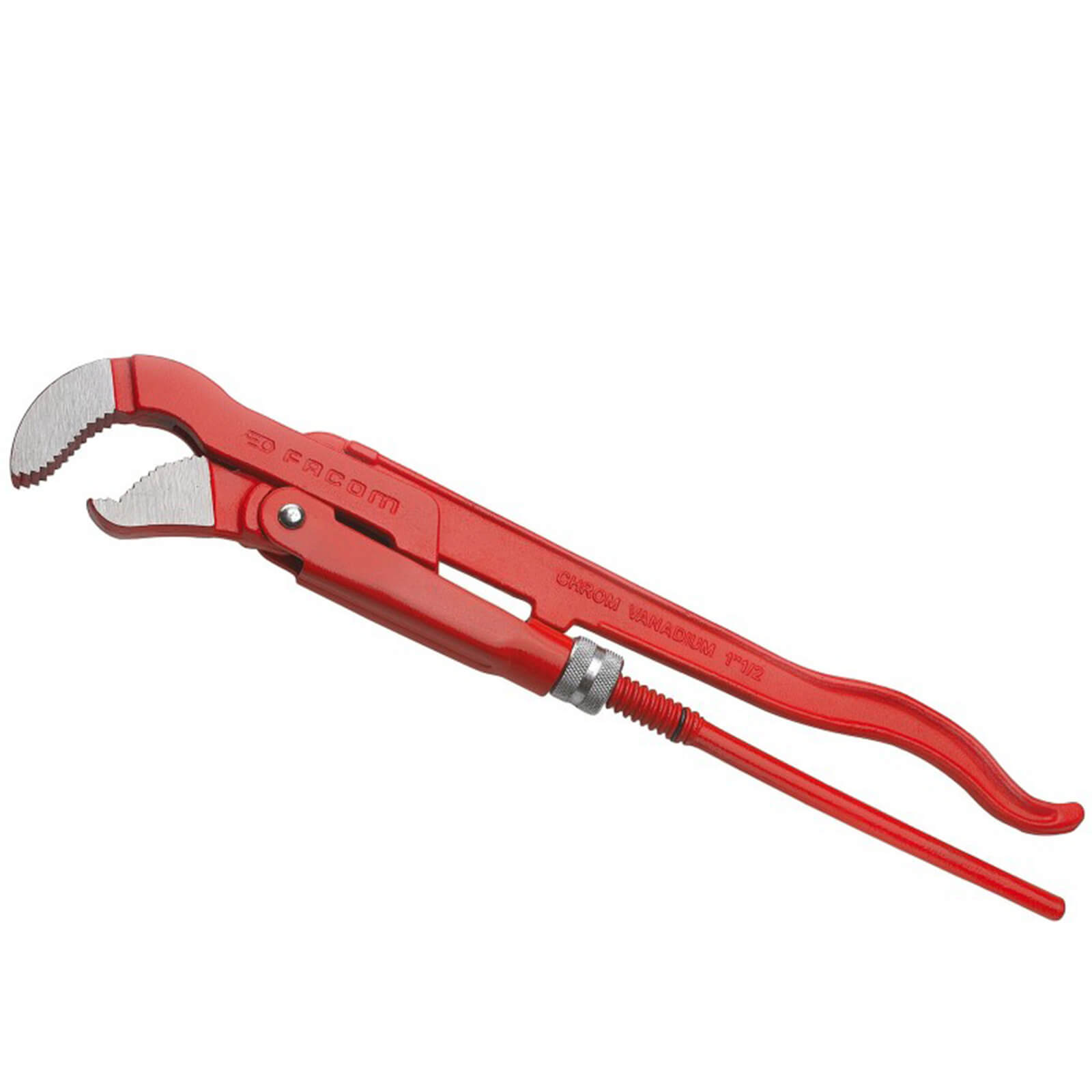 Photo of Facom Swedish Pattern S Type Jaw Pipe Wrench 45 Degree Jaw 345mm