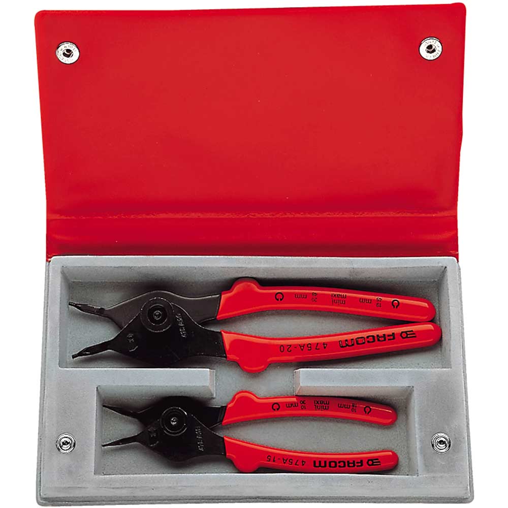 Photo of Facom 475a.j1 2 Piece Reversible Circlip Plier Set