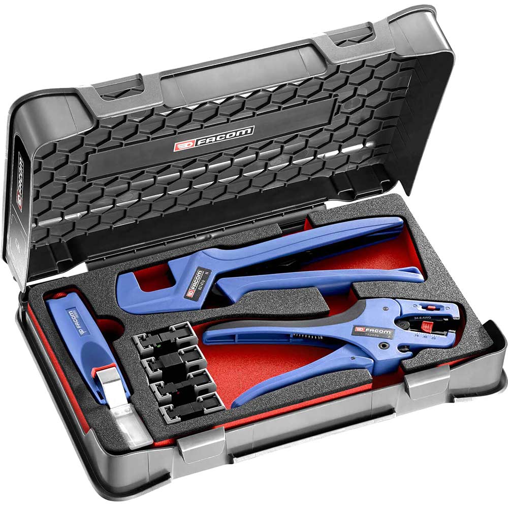 Image of Facom Interchangeable Multifunctional Crimping Set