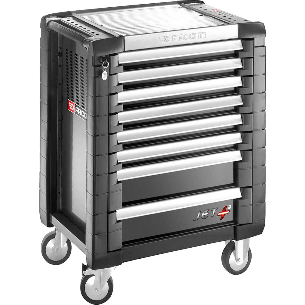 View Facom Jet+ 8 Drawer Roller Cabinet Black View Facom Jet+ 8 Drawer Roller Cabinet Black