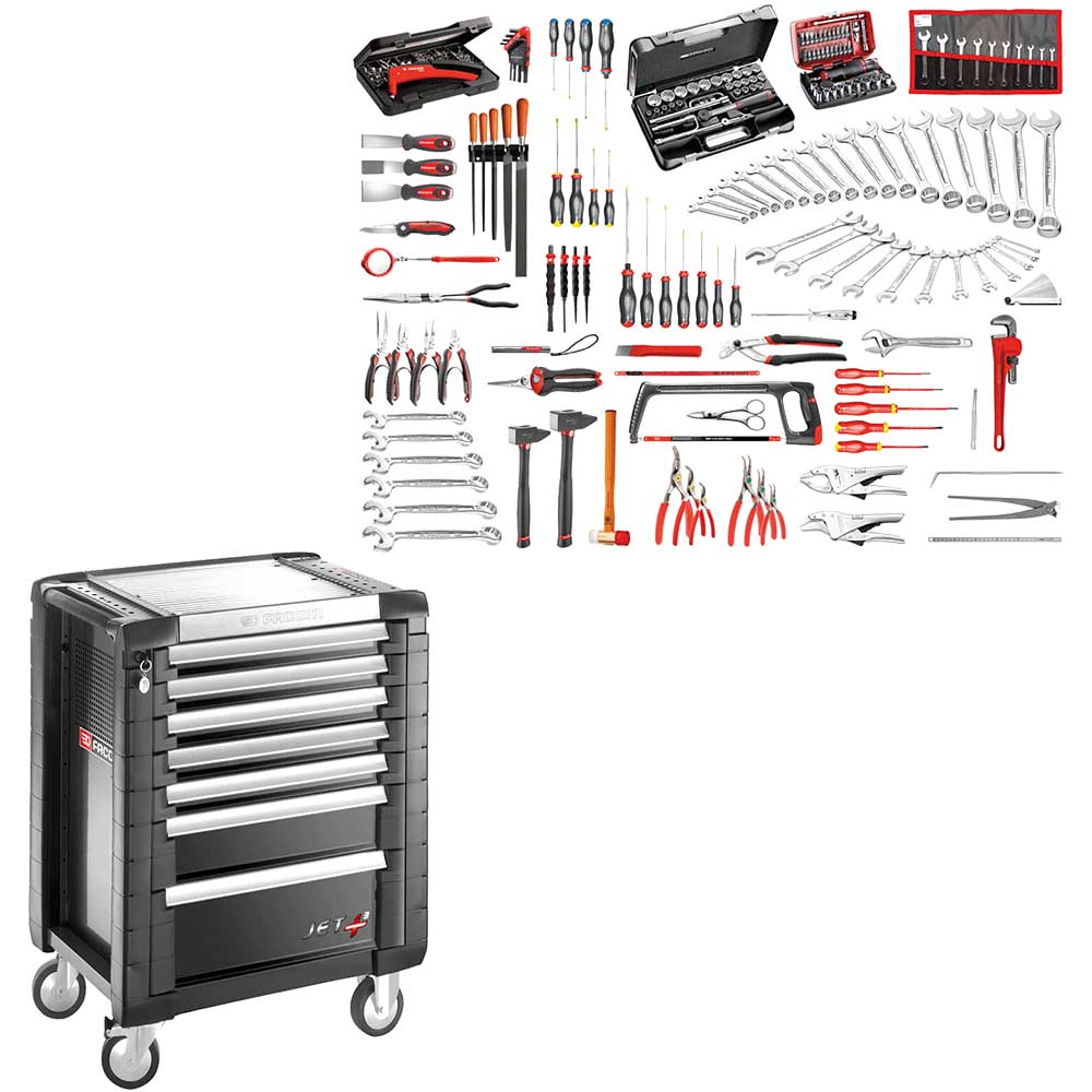 Photo of Facom Jet+ 7 Drawer Roller Cabinet + Tool Kit Black