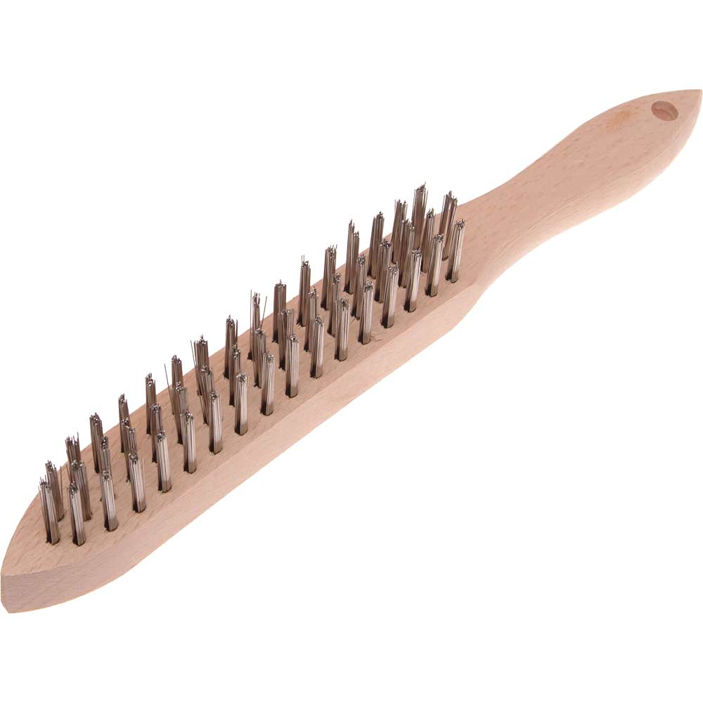 Photo of Faithfull Stainless Steel Scratch Wire Brush 3 Rows
