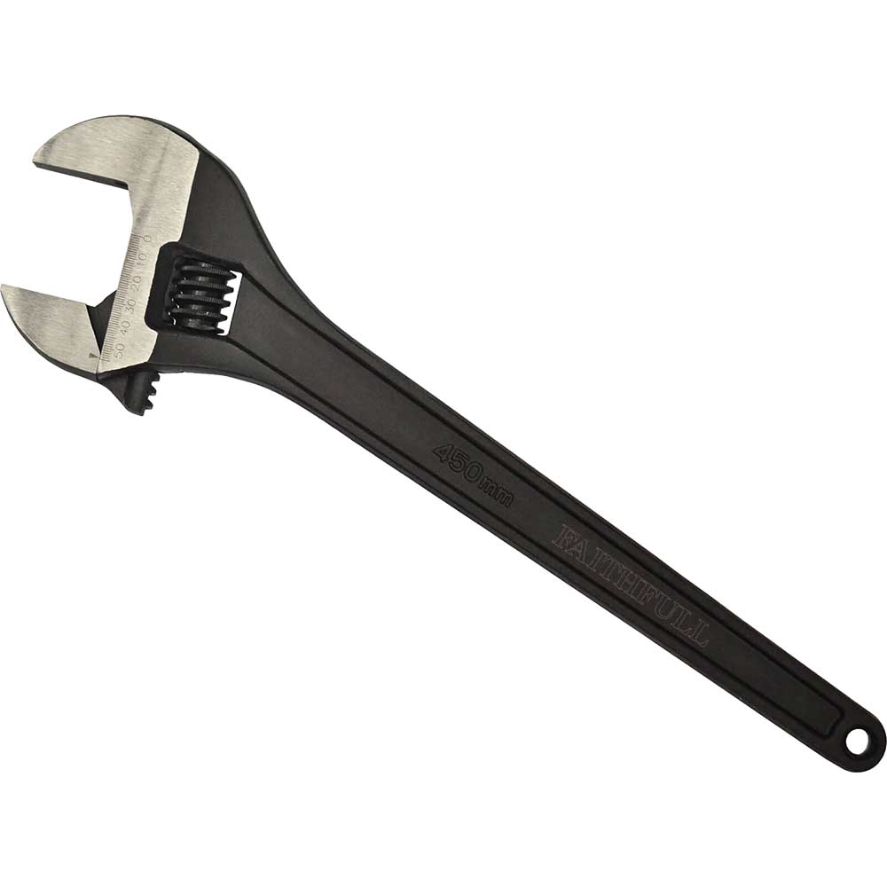 Faithfull FAIAS375 Adjustable Spanner Chrome Vanadium Phosphate Finish 45 mm