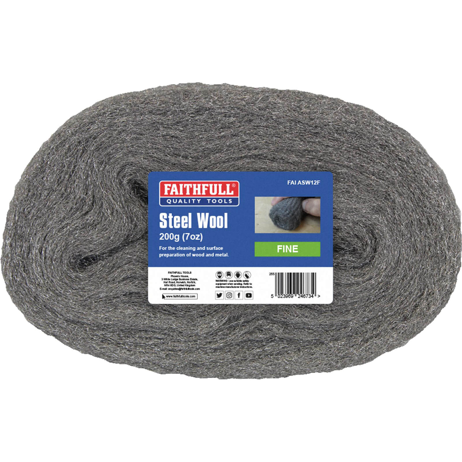 Image of Faithfull Steel Wire Wool Fine 200g