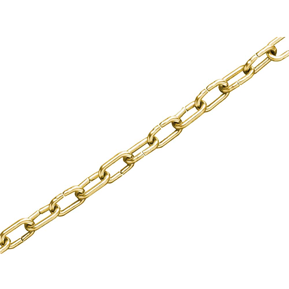 Image of Faithfull Clock Chain Polished Brass 1.6mm 10m