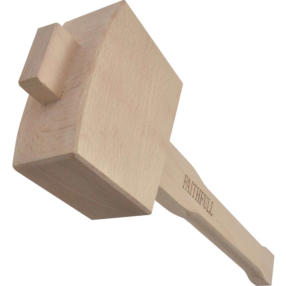 Image of Faithfull Wooden Carpenters Mallet 115mm