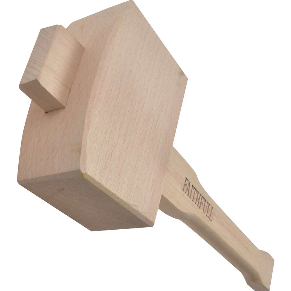 Image of Faithfull Wooden Carpenters Mallet 130mm