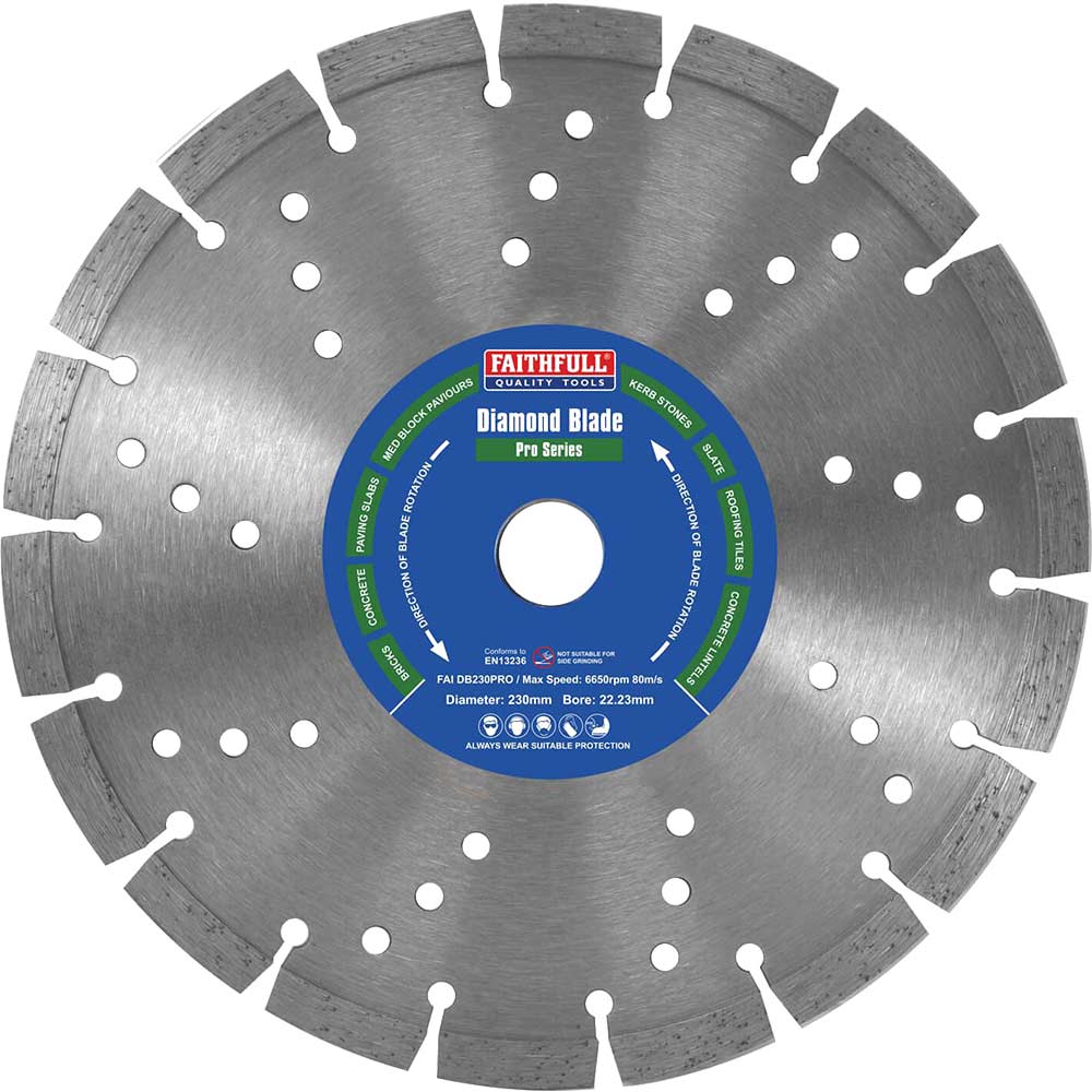 Photo of Faithfull Professional Diamond Cutting Disc 230mm