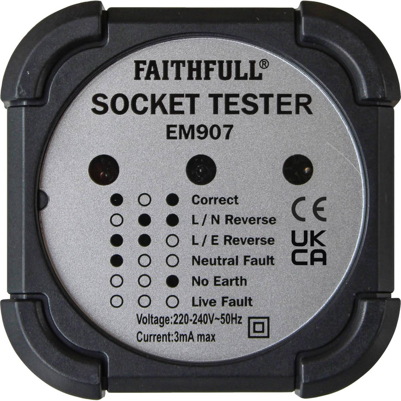 Photo of Faithfull Em907 Socket Polarity Tester