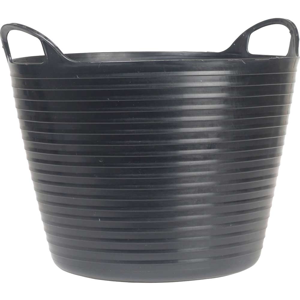 Image of Faithfull Flex Tub Heavy Duty Flexible Bucket 28l Black