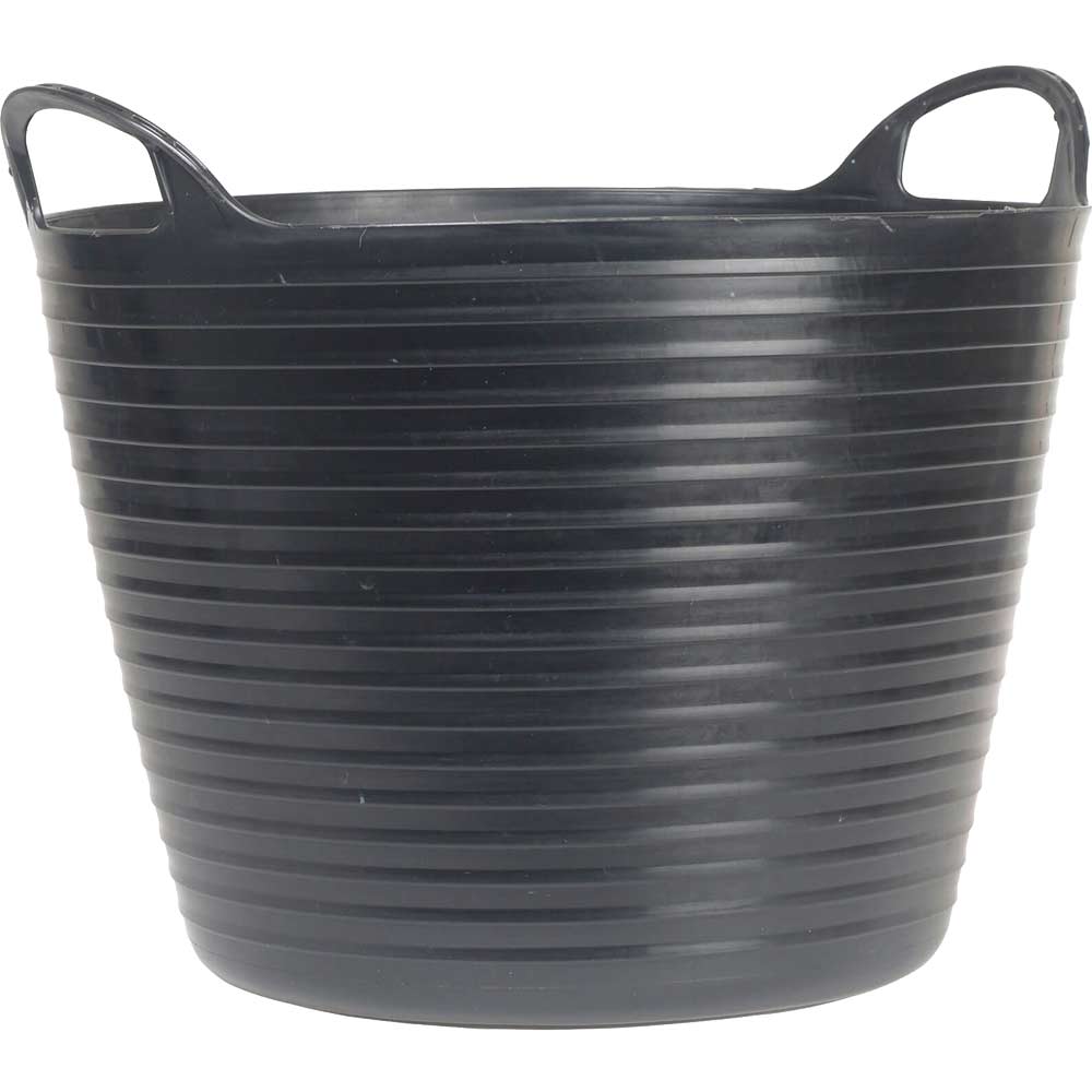 Image of Faithfull Flex Tub Heavy Duty Flexible Bucket 42l Black