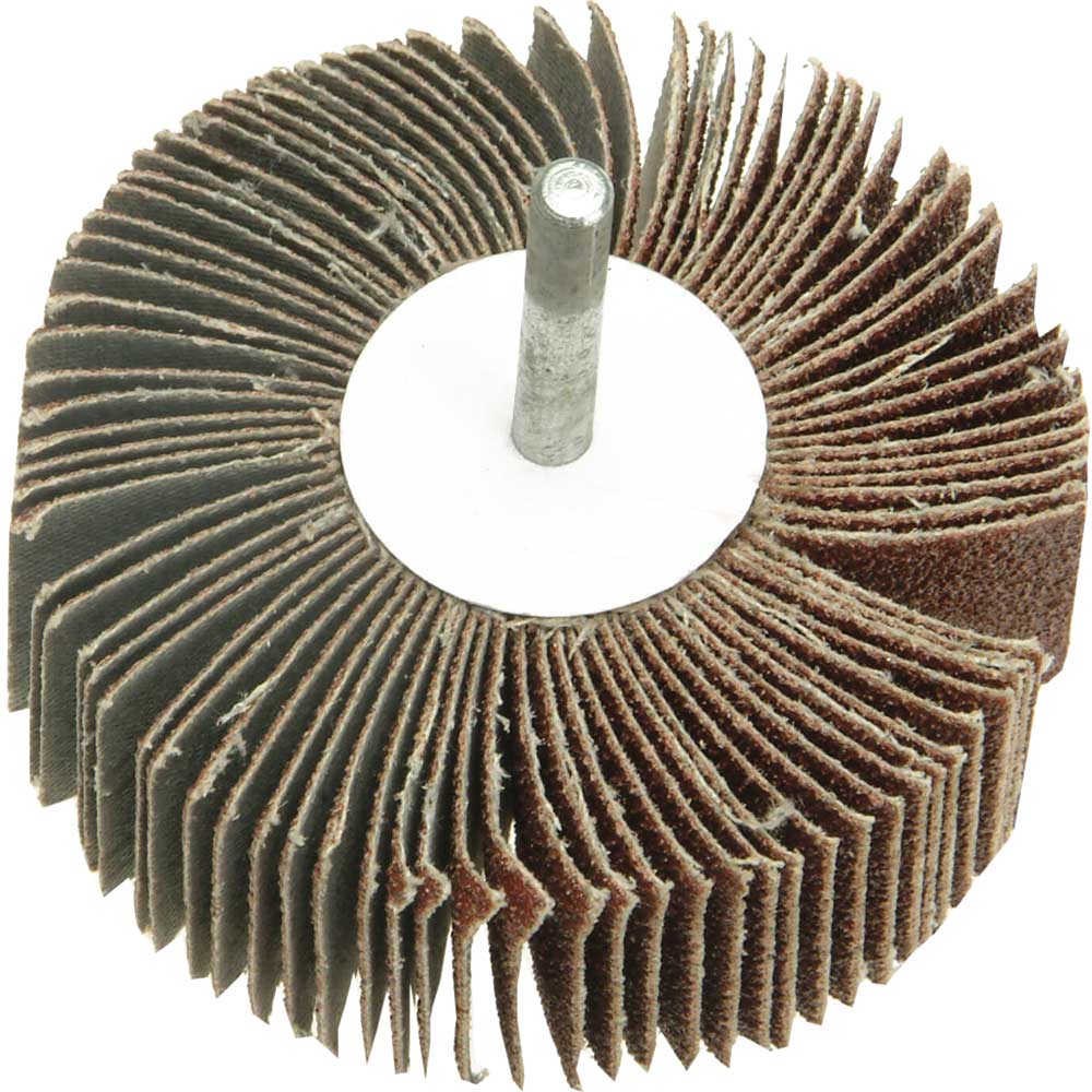 Image of Faithfull Abrasive Flap Wheel 80mm 30mm 100g