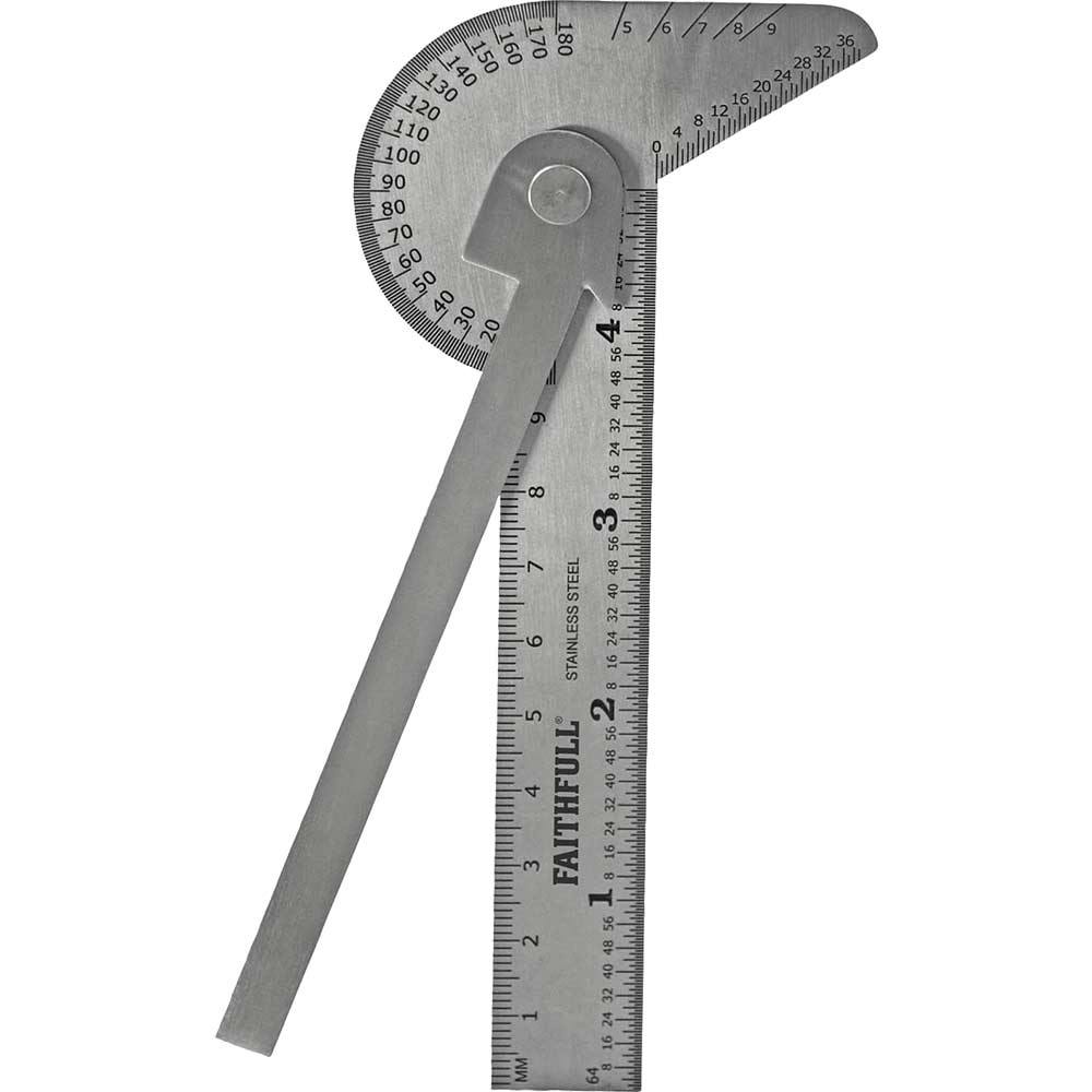 Image of Faithfull Multi Purpose Angle Protractor