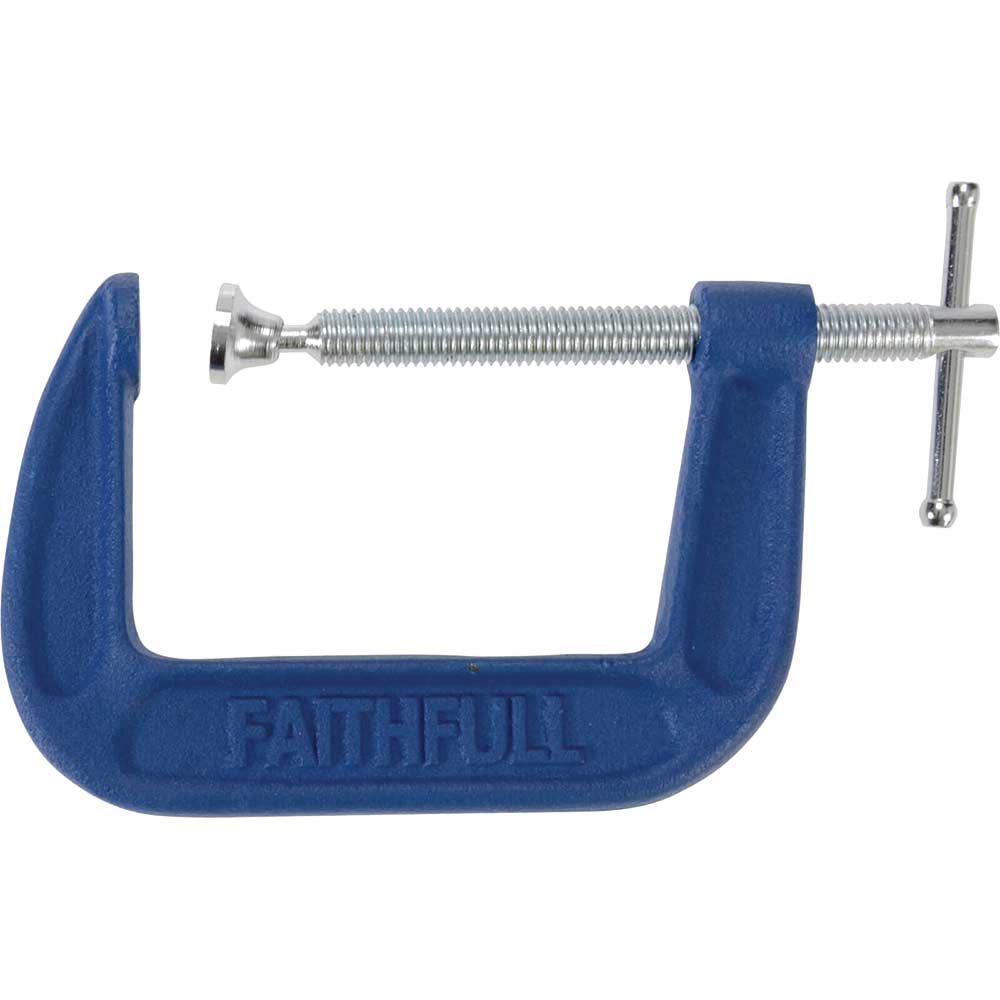 Image of Faithfull Medium Duty G Clamp 75mm