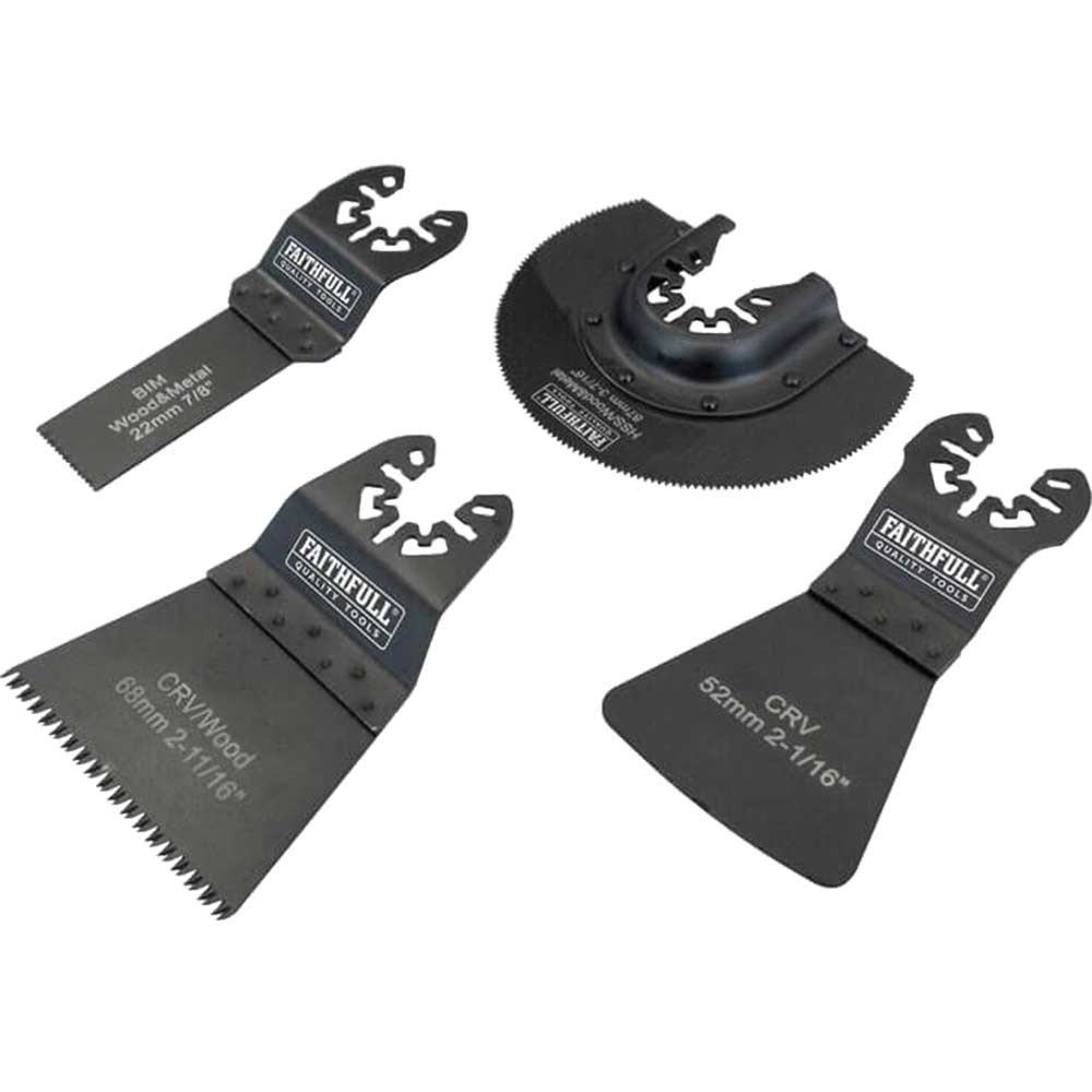 Photo of Faithfull 4 Piece Oscillating Multi Tool Flooring Accessory Set