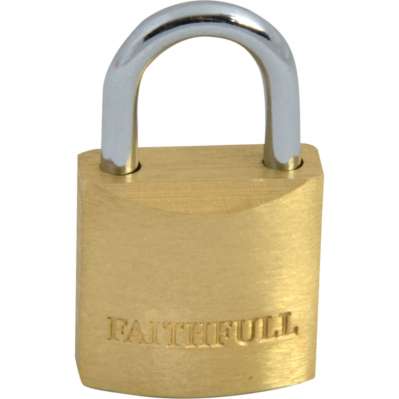 Click to view product details and reviews for Faithfull Brass Padlock 20mm Standard.
