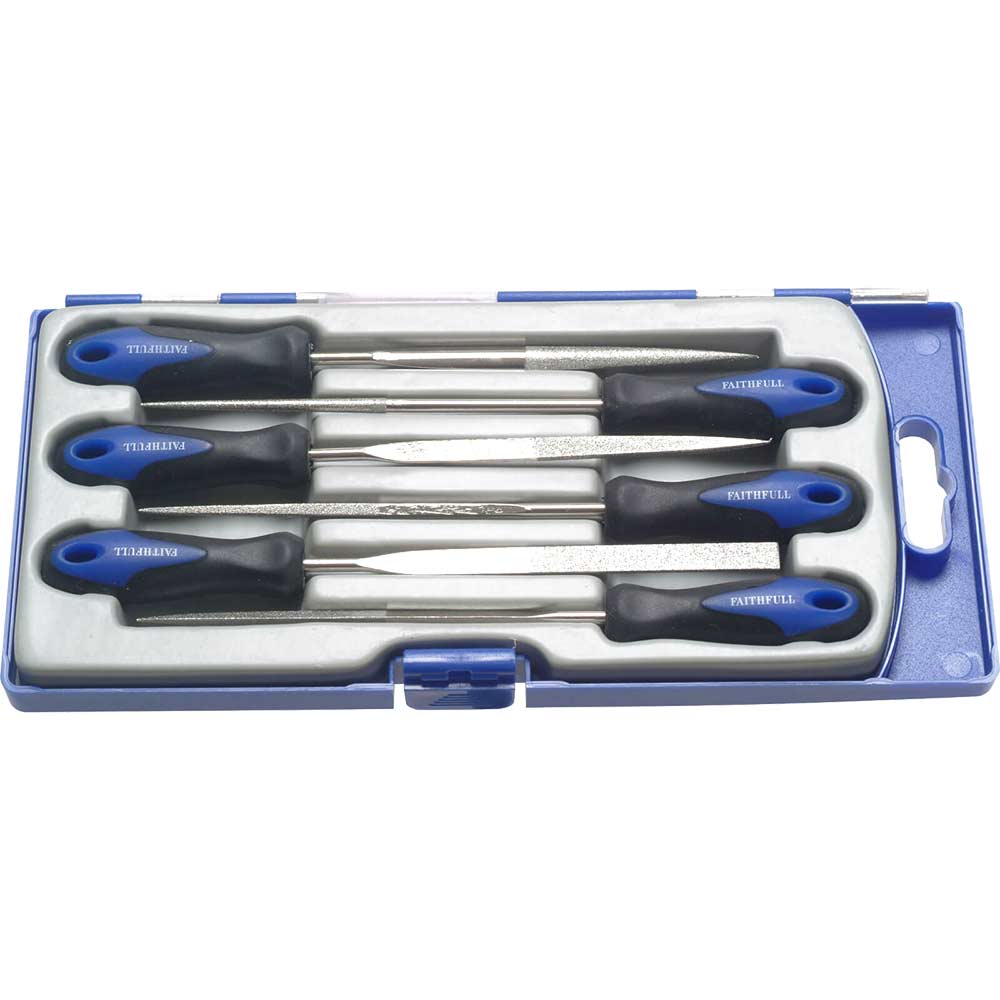 Image of Faithfull 6 Piece Diamond Needle File Set