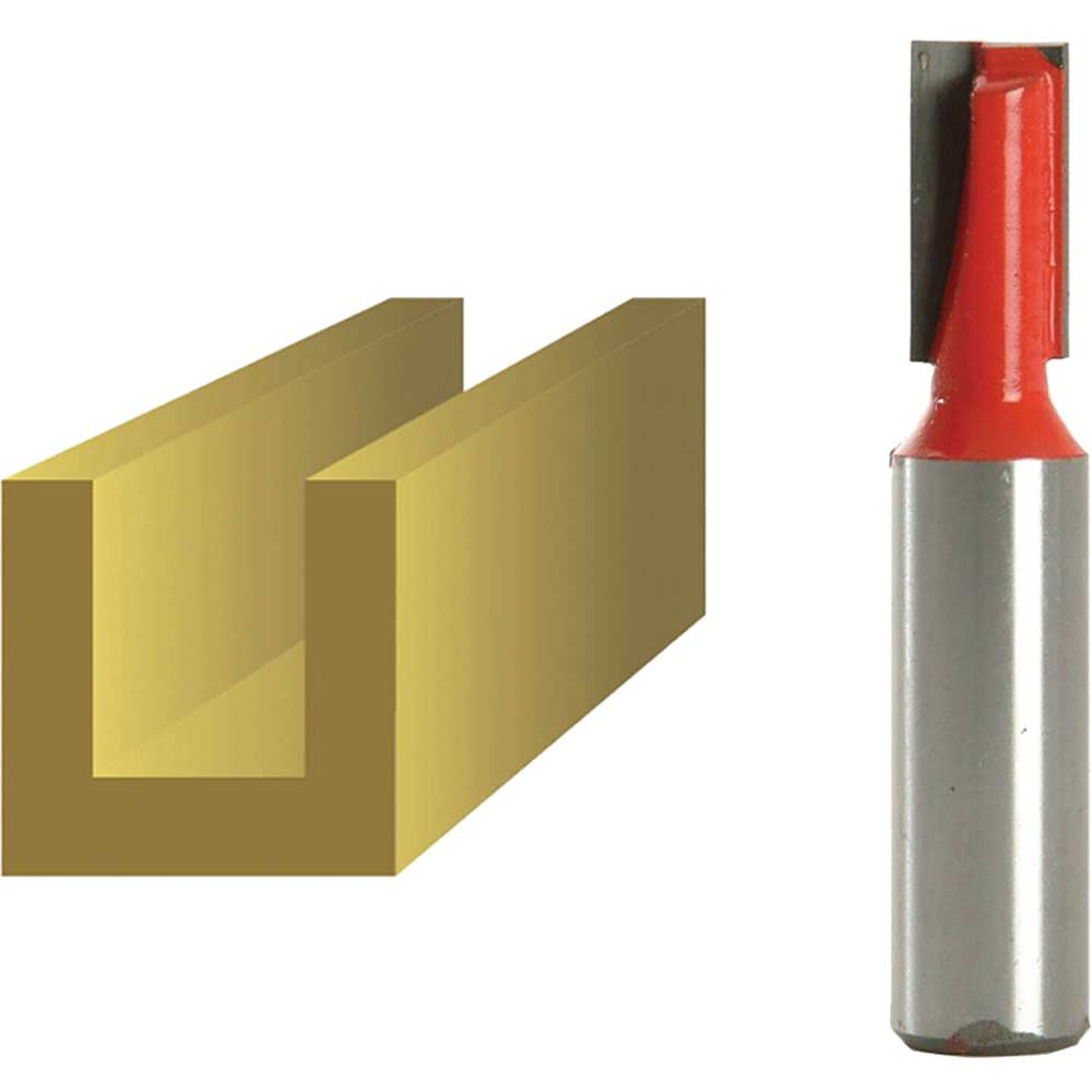 Photo of Faithfull Two Flute Straight Router Cutter 10mm 19mm 1/2