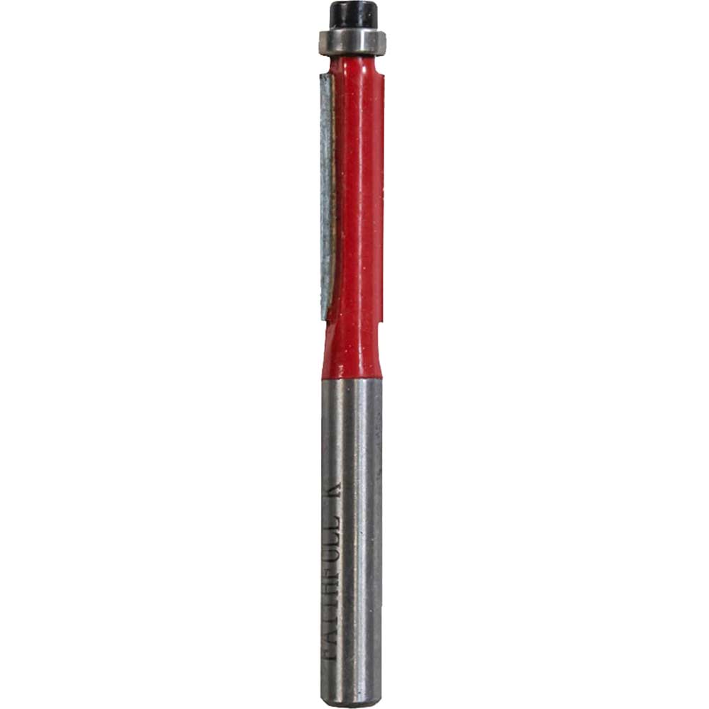 Photo of Faithfull Bearing Guided Mini Trimmer Router Cutter 6.3mm 25.4mm 1/4