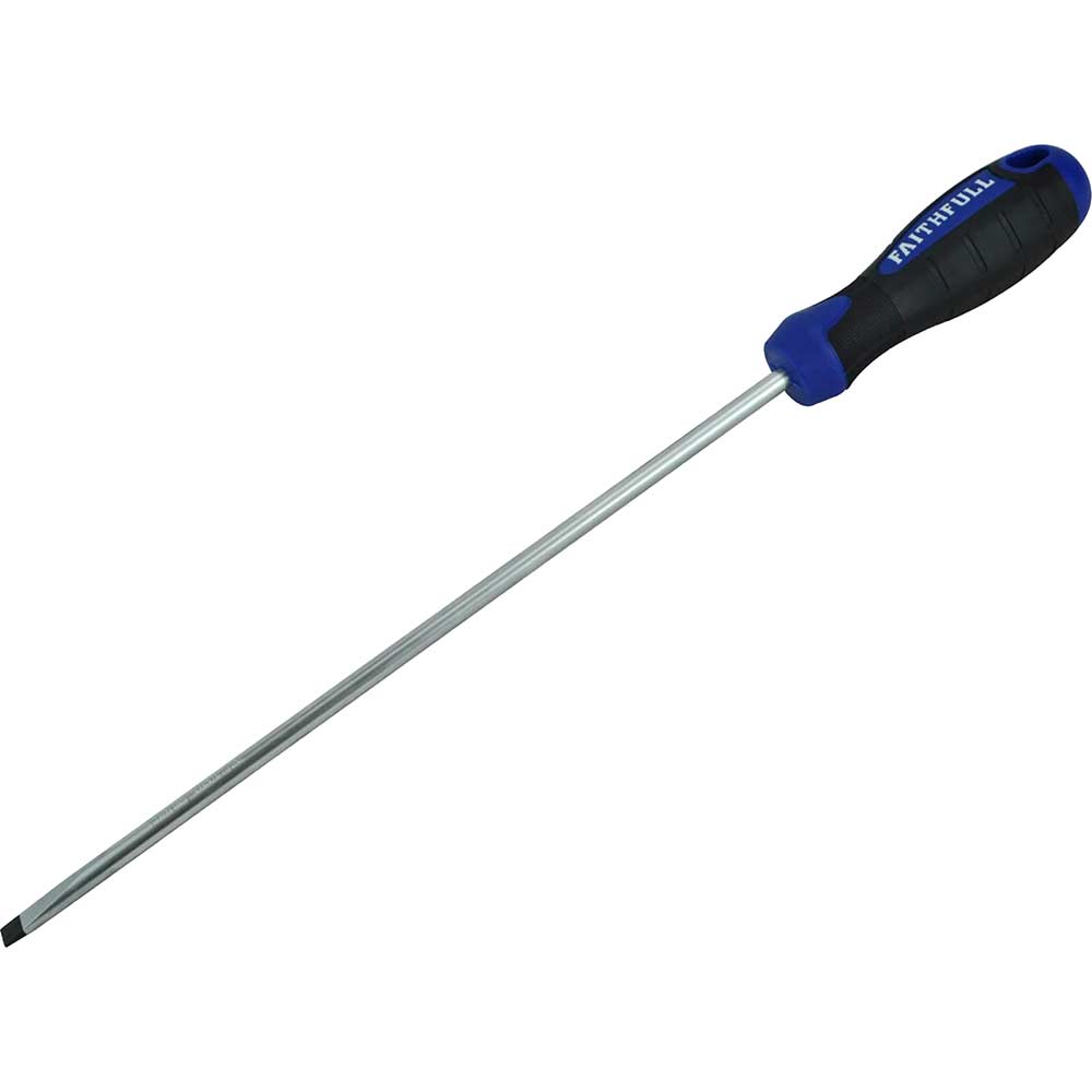 Photo of Faithfull Soft Grip Parallel Slotted Tip Screwdriver 6.5mm 250mm