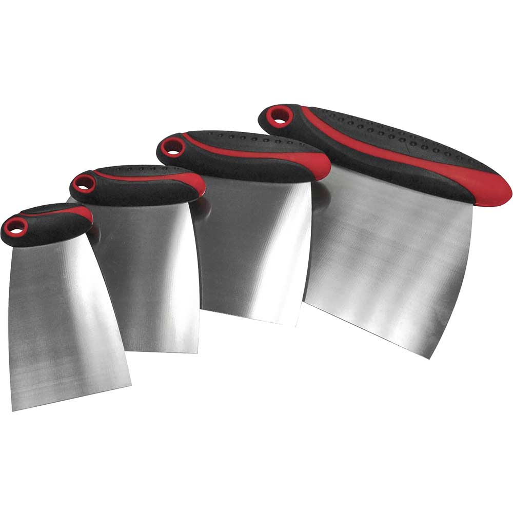 Image of Faithfull 4 Piece Stainless Steel Filler and Spreader Set