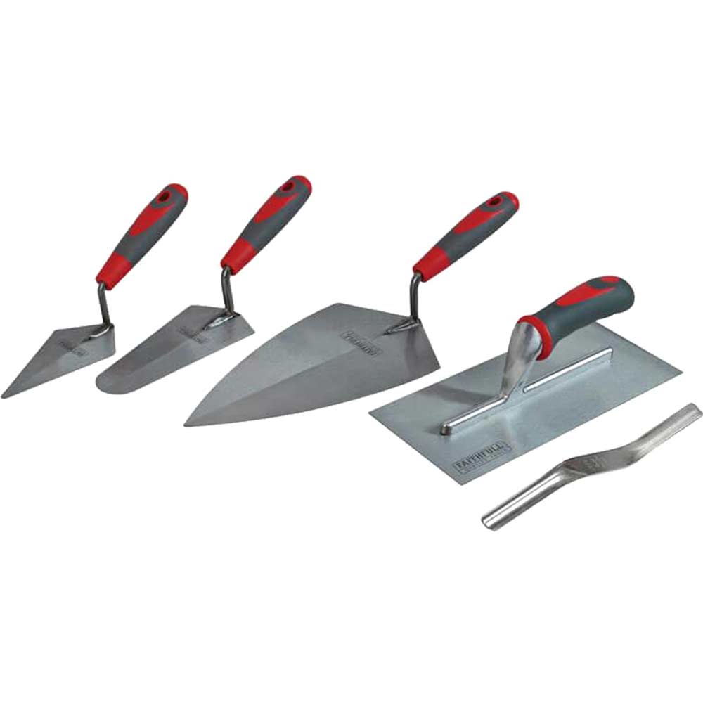 Image of Faithfull 5 Piece Soft Grip Trowel Set