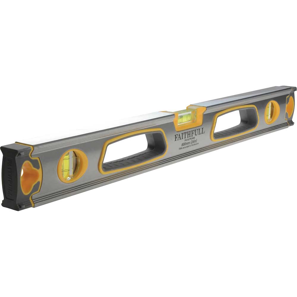 Faithfull Professional Heavy Duty 3 Vial Spirit Level | Spirit Levels