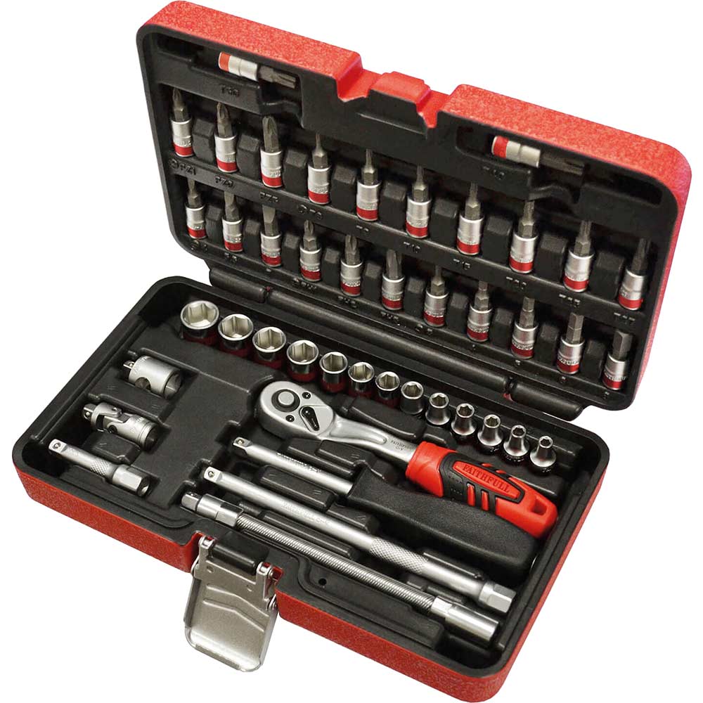 Faithfull 43 Piece 1/4" Drive Socket and Screwdriver Bit Set