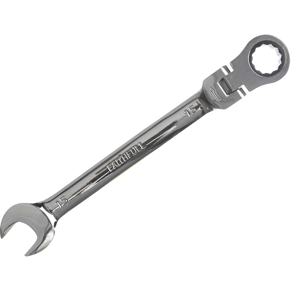 Photo of Faithfull Flexible Ratchet Combination Spanner 15mm