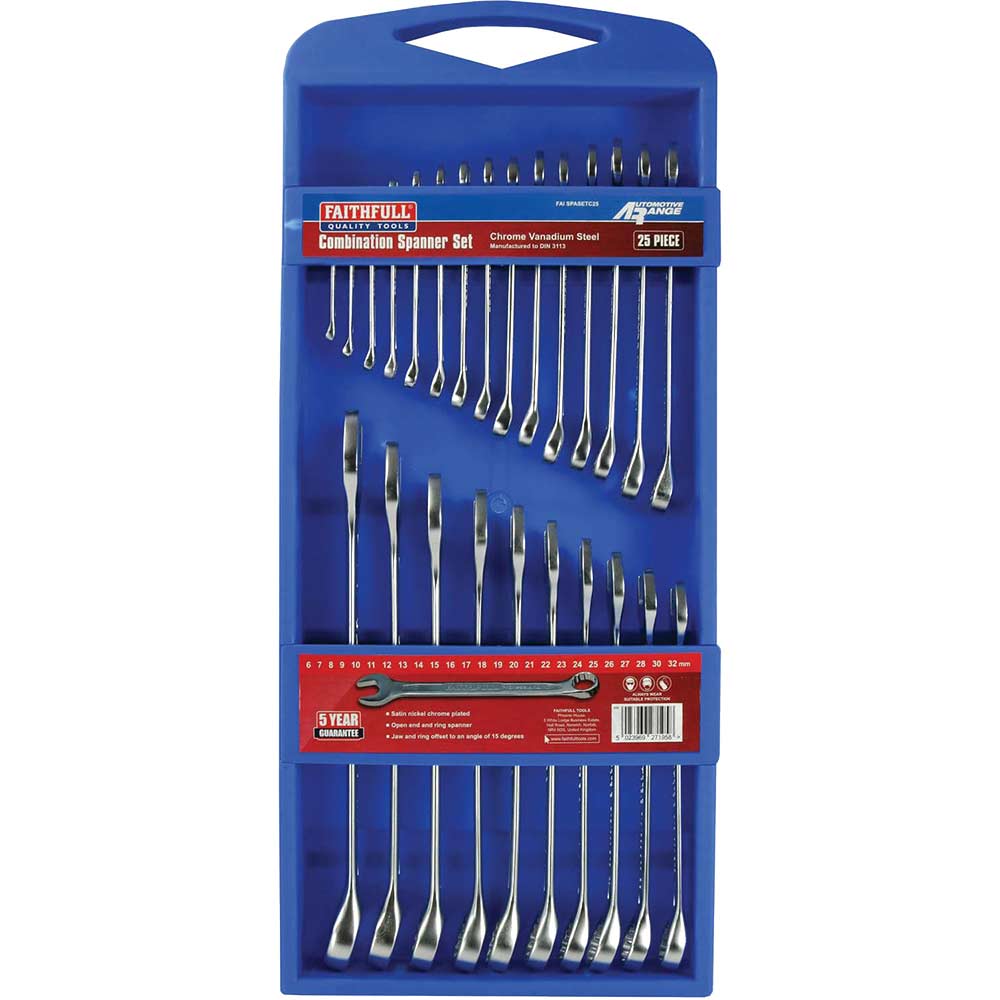 Image of Faithfull 25 Piece Combination Spanner Set