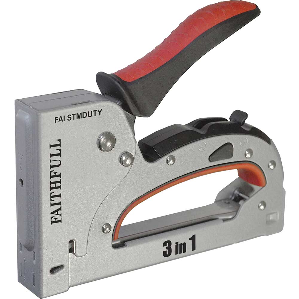 Faithfull Medium-Duty 3-In-1 Tacker/Nailer