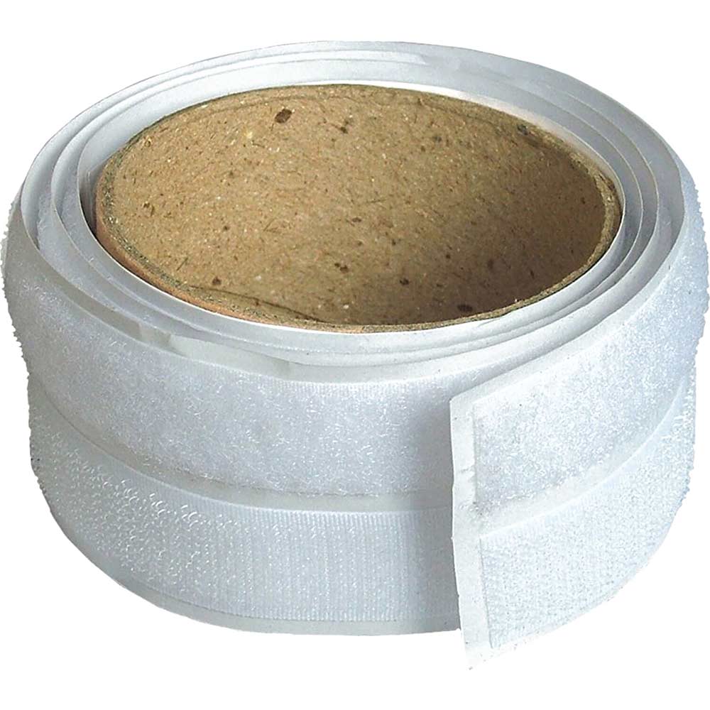 Photo of Faithfull Hook And Loop Self Adhesive Tape White 20mm 1m