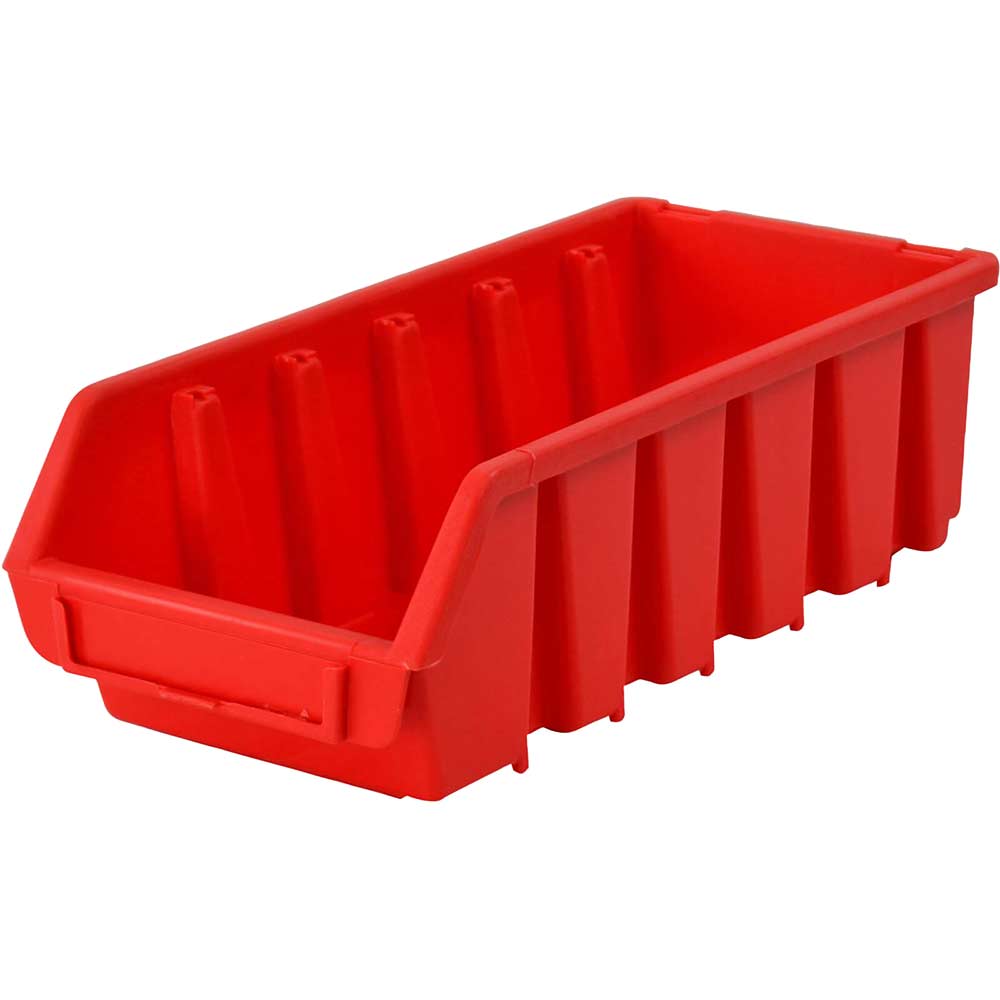 Photo of Faithfull Ergobox Interlocking Storage Bin Red 116mm 212mm 75mm