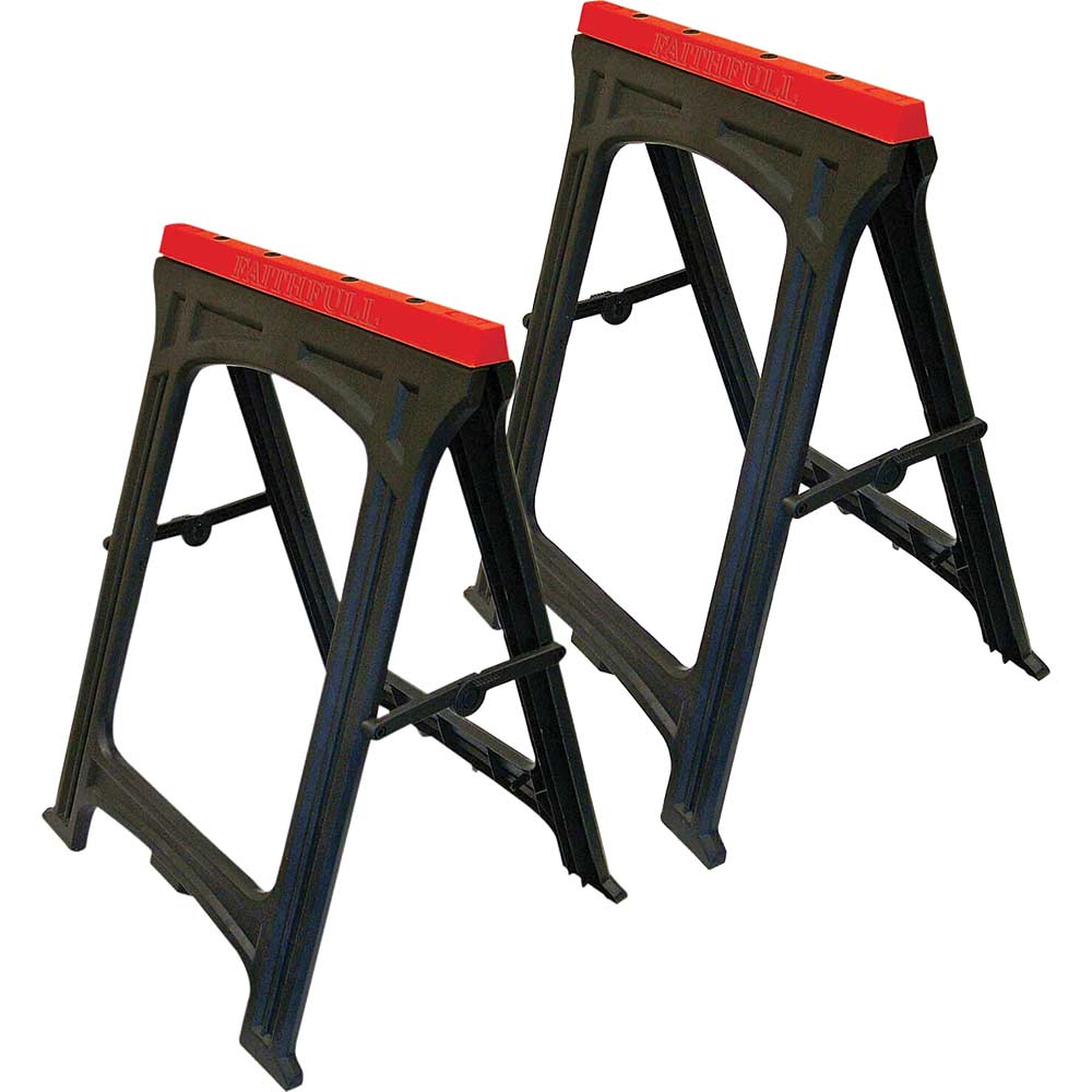 Image of Faithfull Folding Plastic Trestles Pack of 2