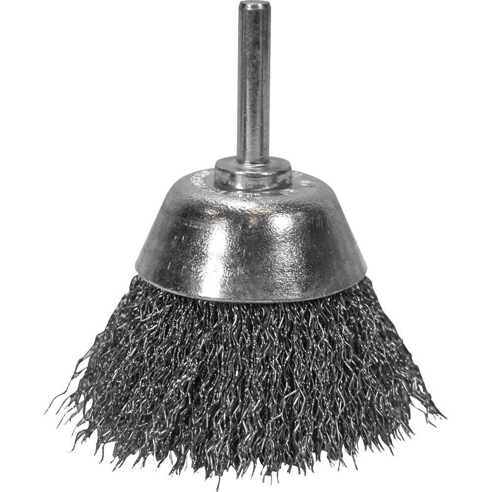 Photo of Faithfull Stainless Steel Crimped Wire Cup Brush 70mm 6mm Shank