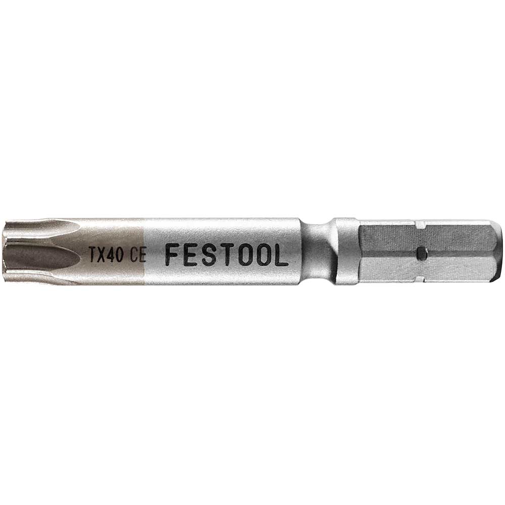 Photo of Festool Centrotec Torx Screwdriver Bits T40 50mm Pack Of 2