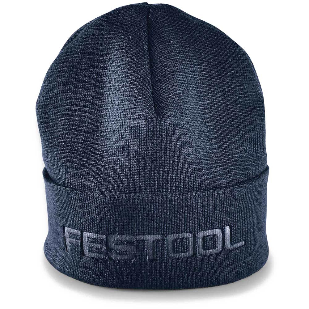 Image of Festool Fan Knitted Beanie Hat Blue One Size