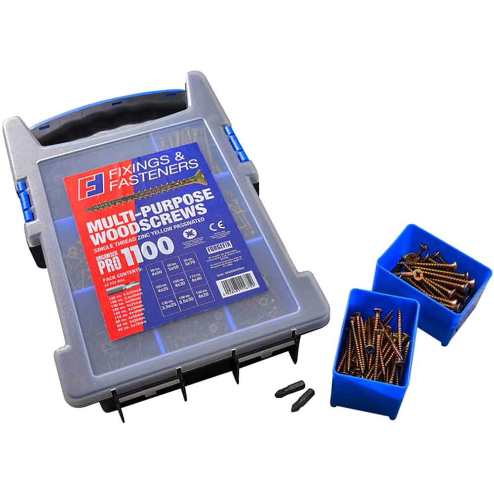 Image of Forgefix 1100 Multi Purpose Wood Screws Kit