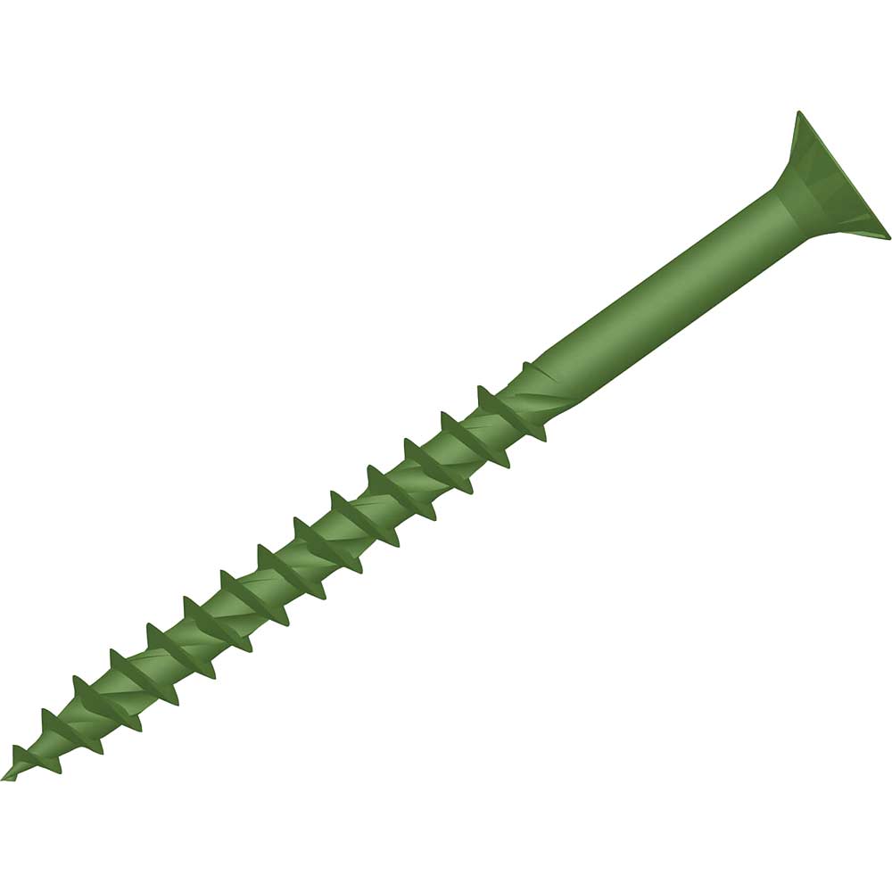Photo of Forgefix Countersunk Torx Decking Screws Green 4.5mm 75mm Pack Of 400