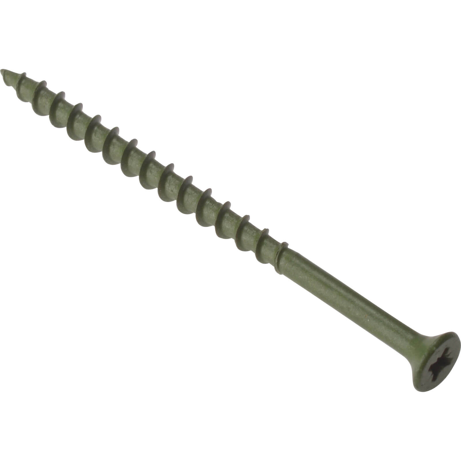 Image of ForgeFix Decking Screw Pozi ST Green Anti-Corrosion Treated 4.5mm 55mm Pack of 1000