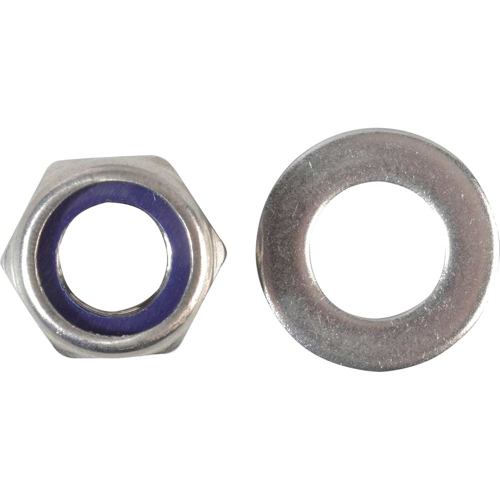 Photo of Forgefix Stainless Steel Nyloc Nuts And Washers M12 Pack Of 6