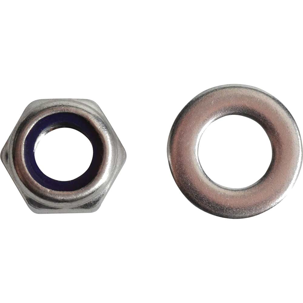 Photo of Forgefix Stainless Steel Nyloc Nuts And Washers M8 Pack Of 12