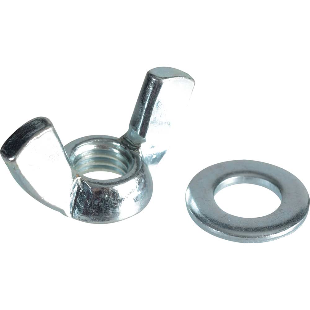 Photo of Forgefix Zinc Plated Wing Nuts And Washers M10 Pack Of 6