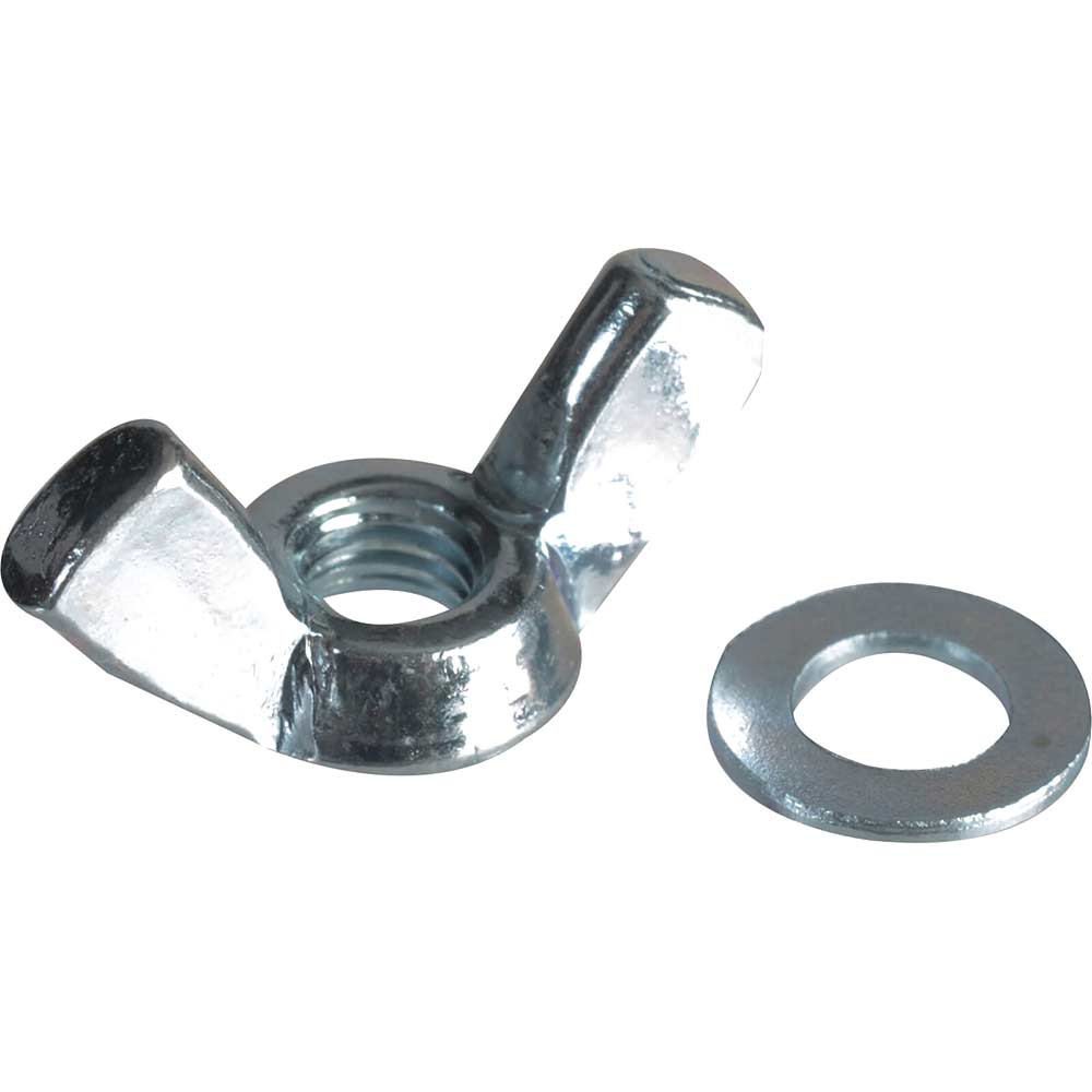 Photo of Forgefix Zinc Plated Wing Nuts And Washers M5 Pack Of 12