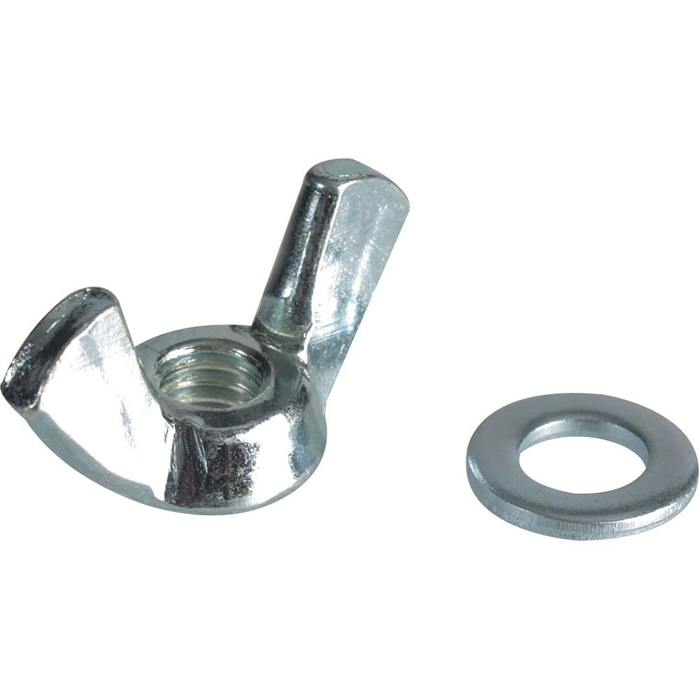 Photo of Forgefix Zinc Plated Wing Nuts And Washers M6 Pack Of 10
