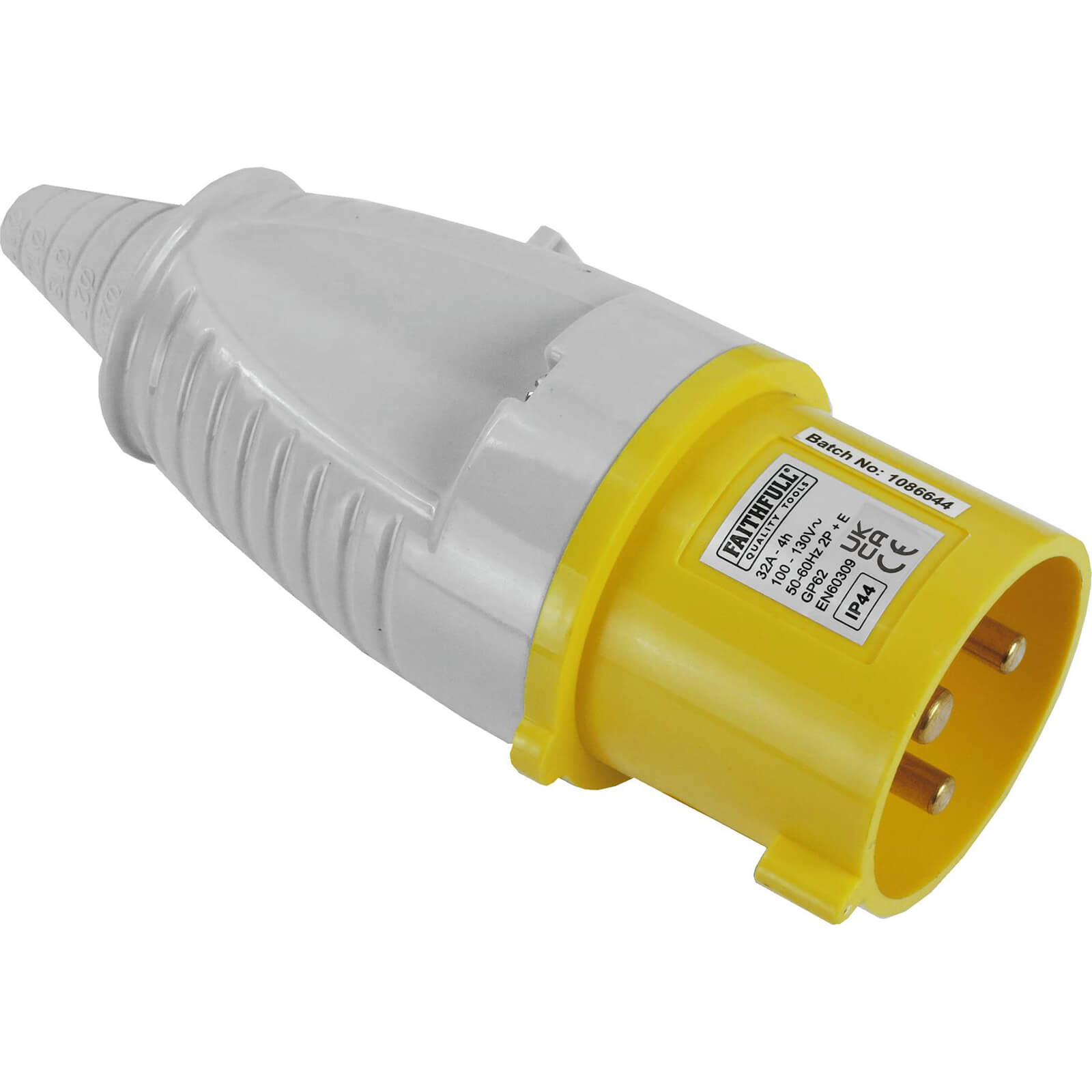 Image of Faithfull Yellow Plug 32amp 110v