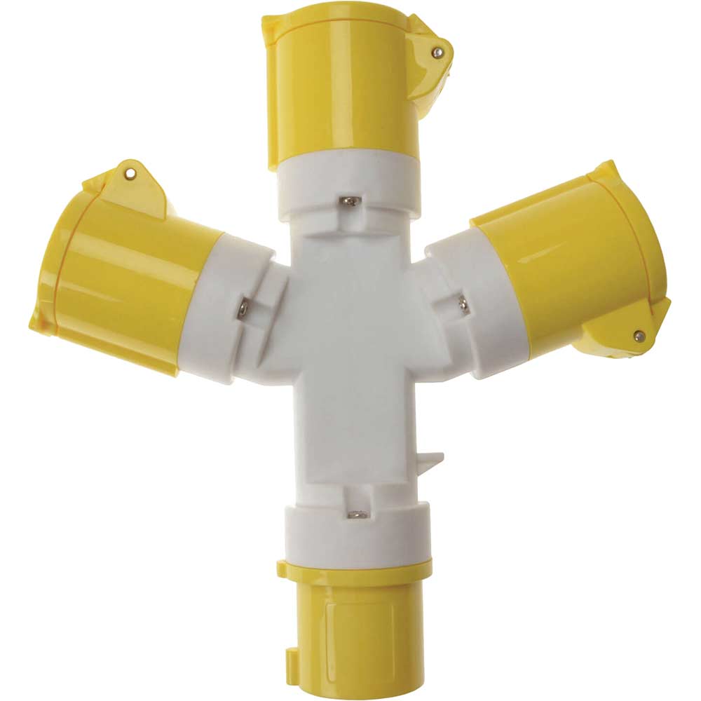 Photo of Faithfull 3 Way 110v Socket Splitter 110v