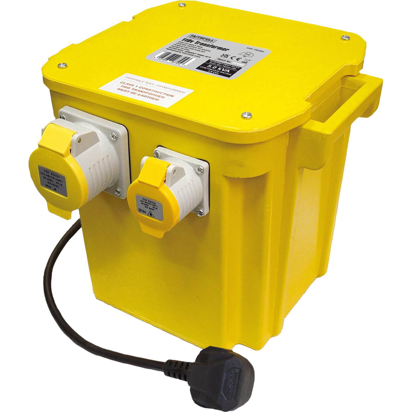 Image of Faithfull 110v Portable Transformer 5Kva 240v